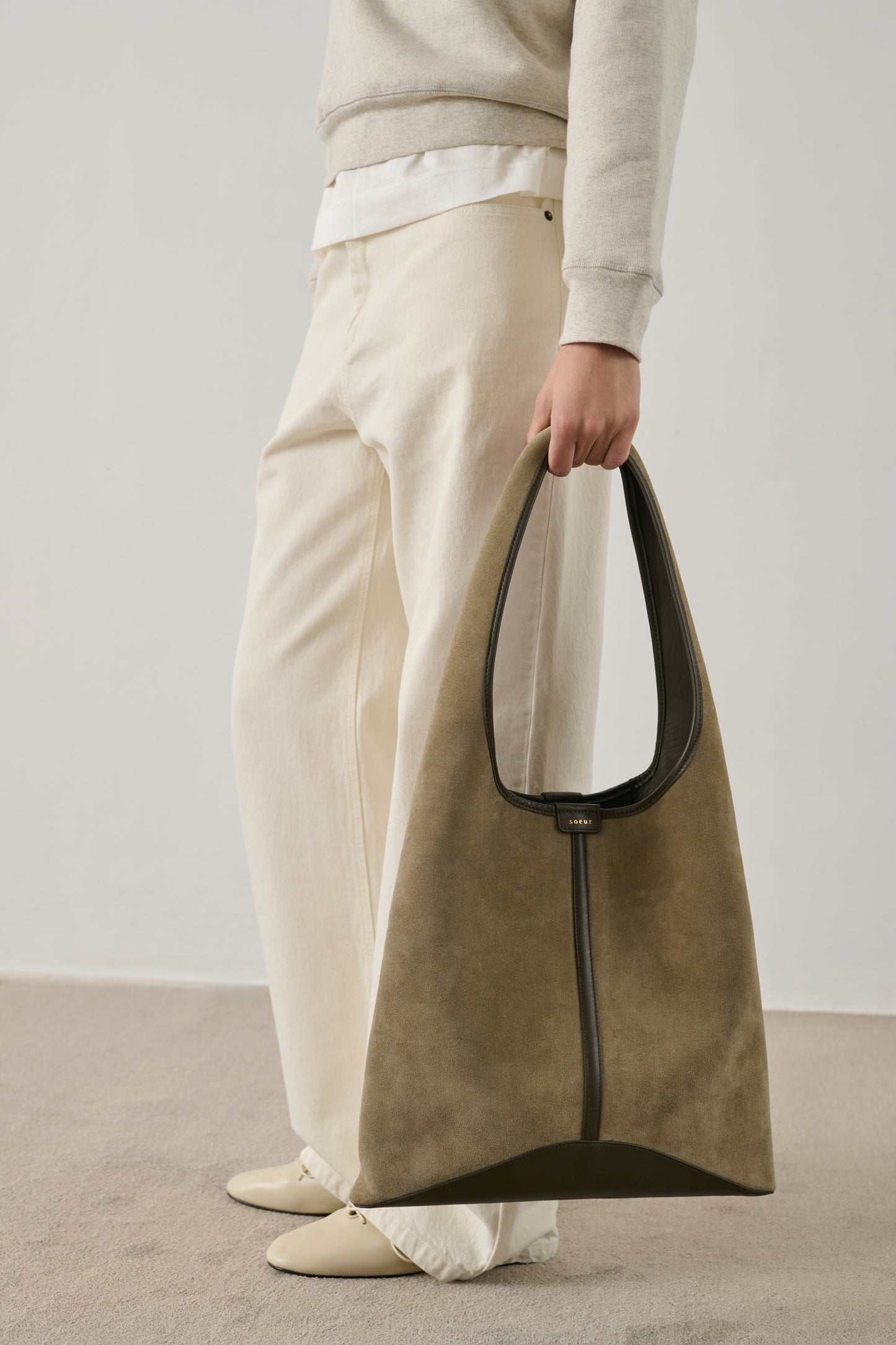 Cabas Delice - Gris - Cuir - Femme