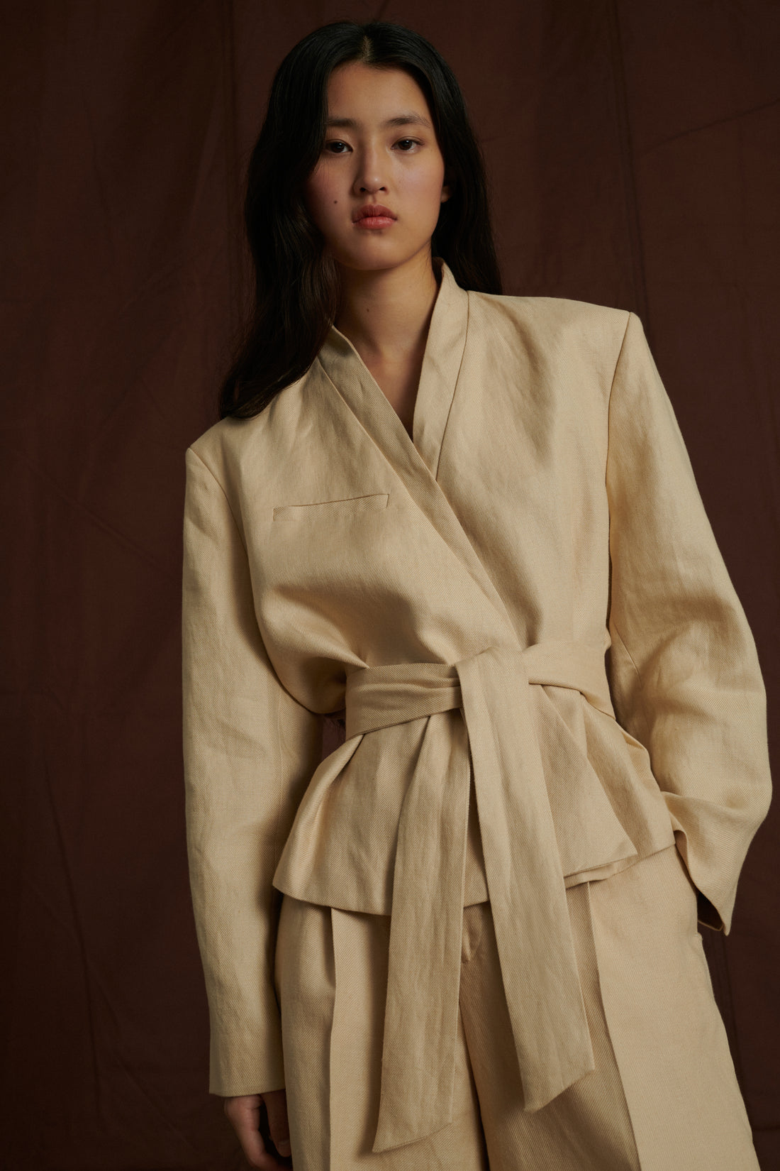 Veste Pampelune - Vanille - Lin - Femme