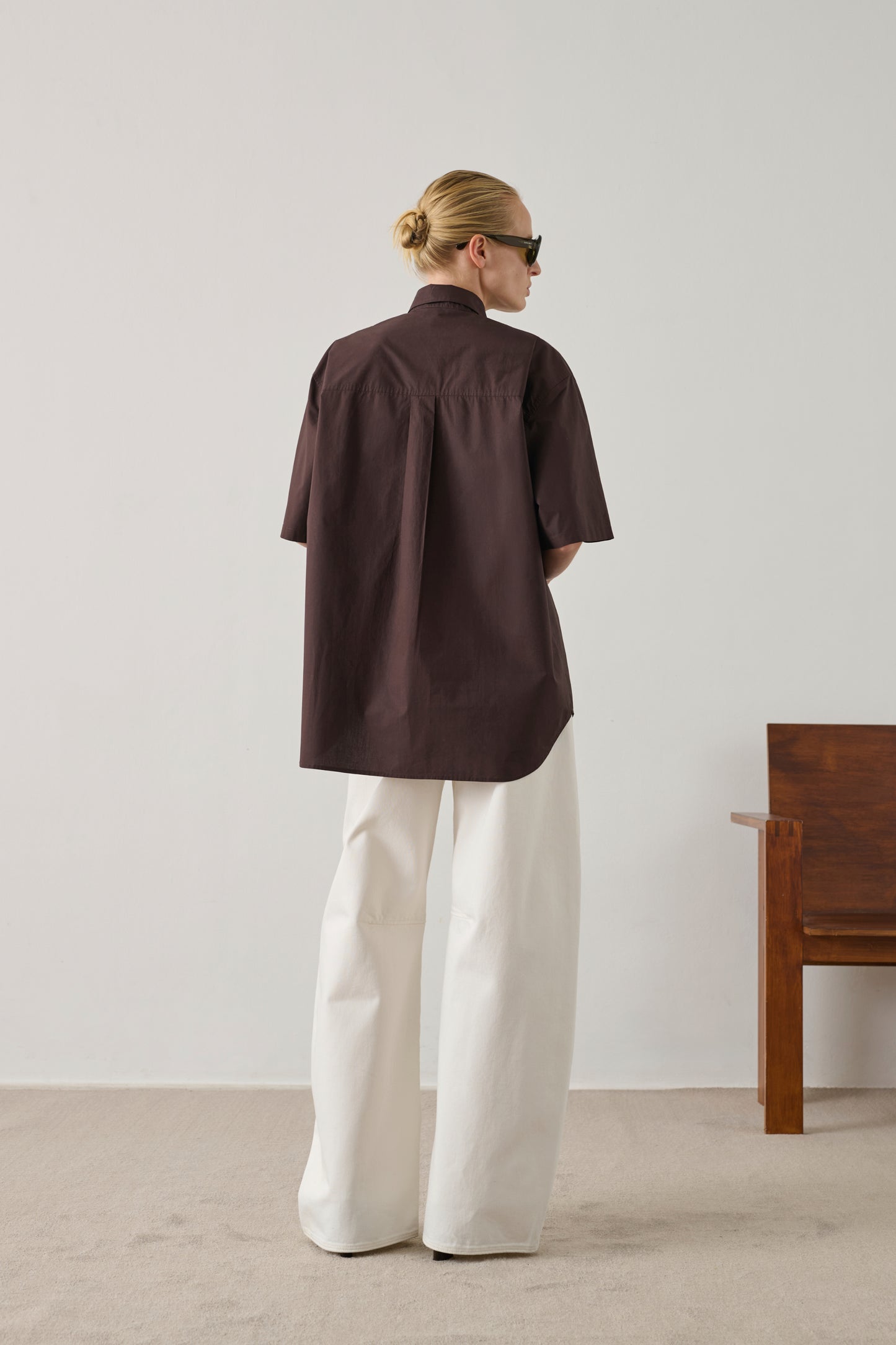 Chemise Bobbie - Marron Foncé - Coton - Femme