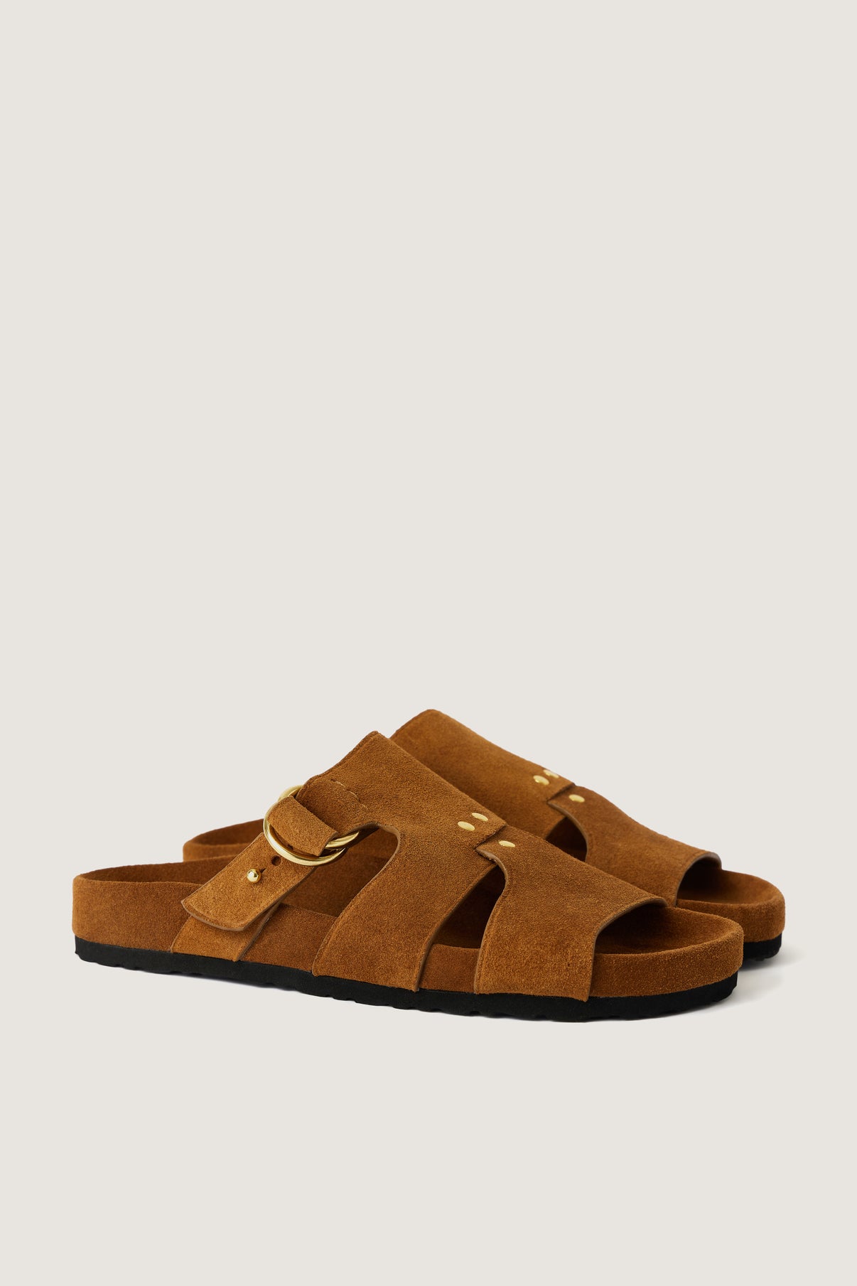 Mules Ambre - Cannelle - Cuir - Femme vue 2